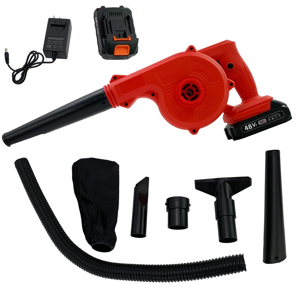 48V Cordless Leaf Blower Electric Mini Air Lightweight Handheld Small Powerful
