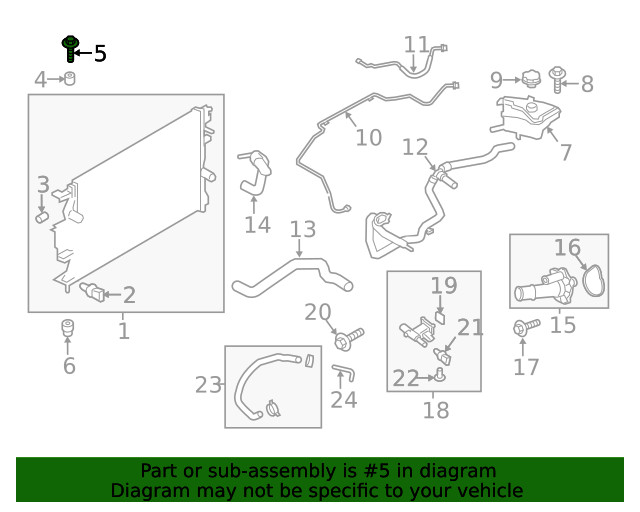 Genuine Ford Radiator Mount Bracket DG9Z-8A193-A