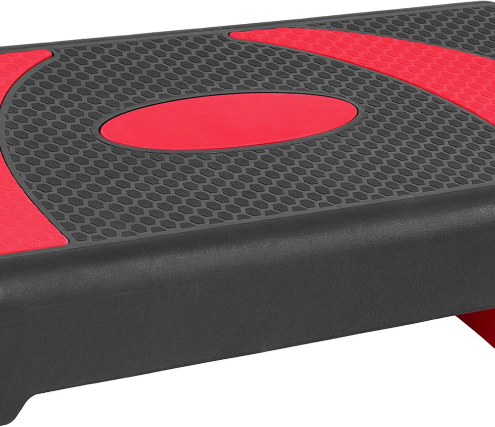 Aerobic Step Platform Trainer with Adjustable 3-Level Risers, 400 Pound Weight C