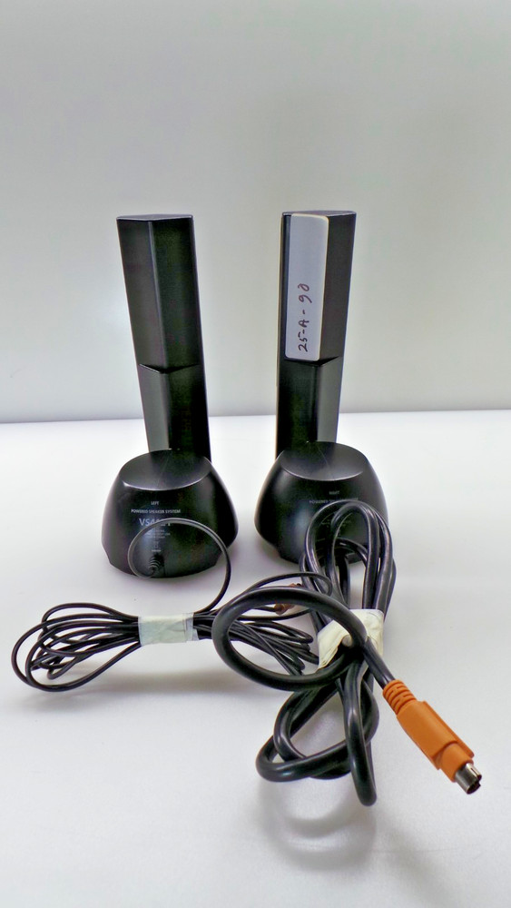 ALTEC LANSING VS4121 RIGHT AND LEFT COMPUTER SPEAKERS ONLY - Working Great