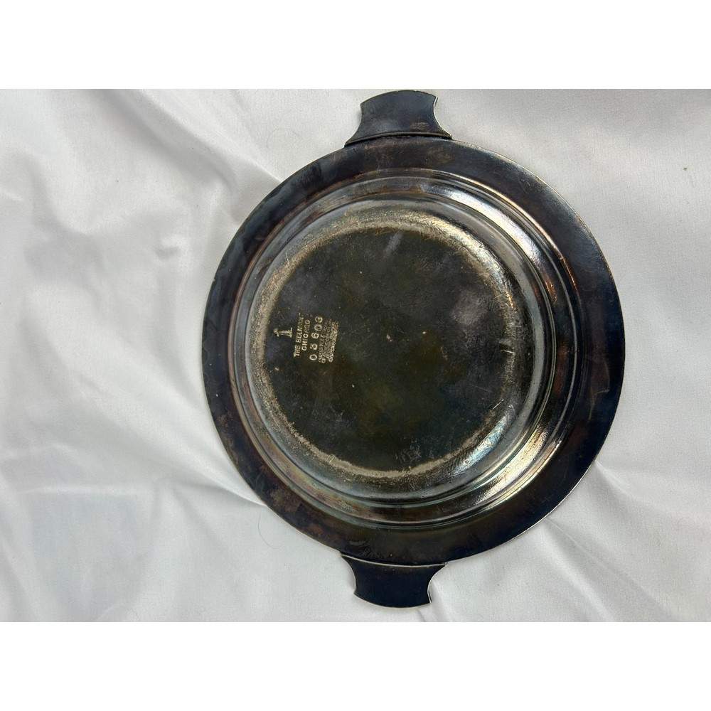 Vintage Albert Pick Silverplate Belmont Chicago Handled Serving Bowl