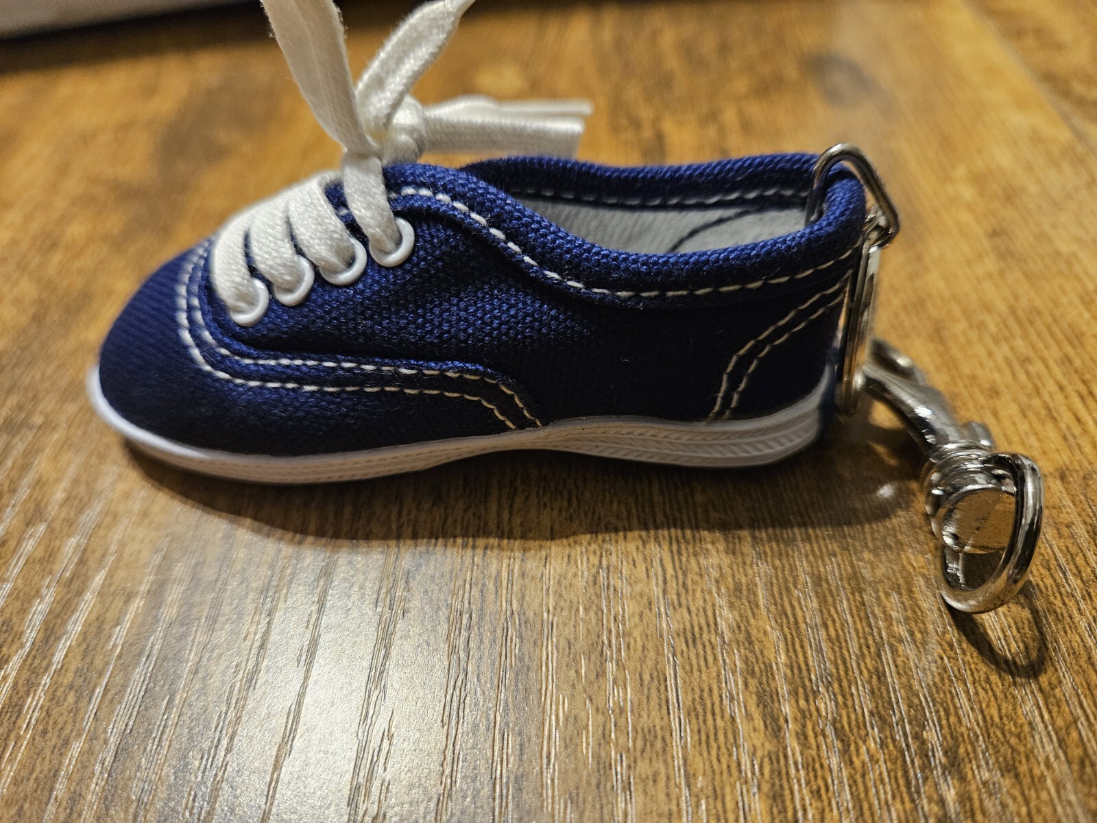 New - KEDS Original Blue Sneaker Shoe Keychain Bag Hanger 3-3/4" Long 👟