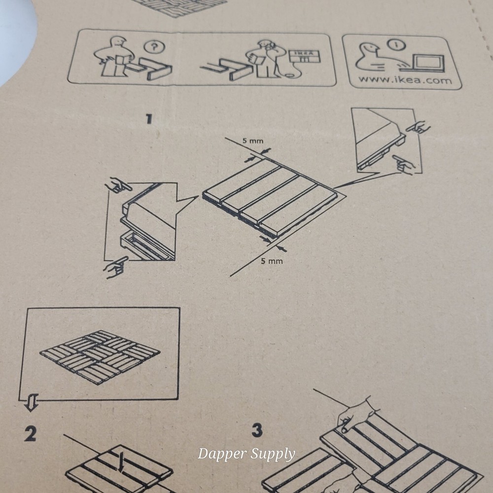 IKEA RUNNEN Decking Dark Gray Floor 902.381.11 (1 Single Replacement Piece)
