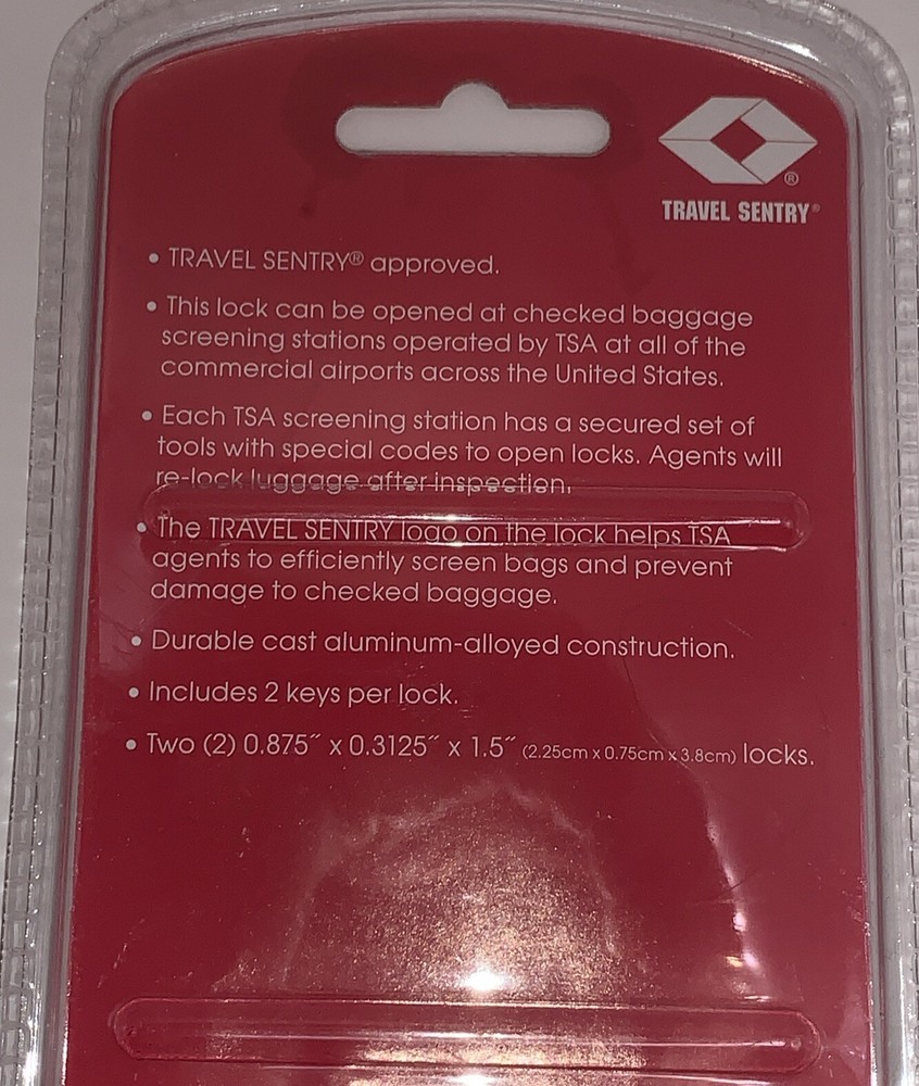 G Force TSA Accepted 3 Dial Combination Combo Lock - Assorted colors - New