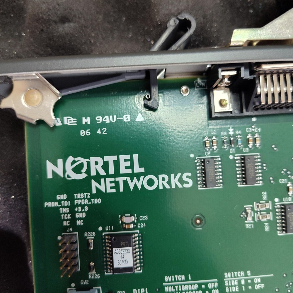 Nortel Networks NTRB53AA Clock Controller Card Green Telecom Gateway Board