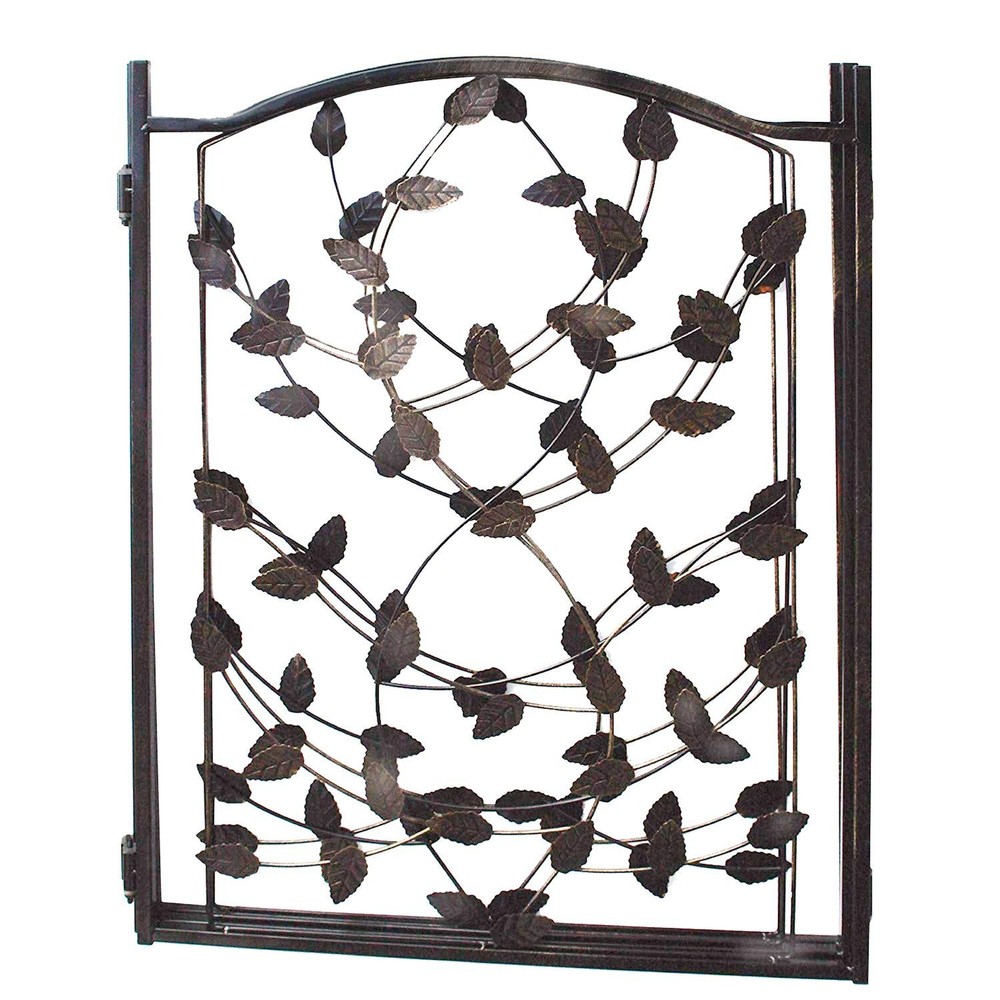 Products TT Leaf Design Metal Pet Gate