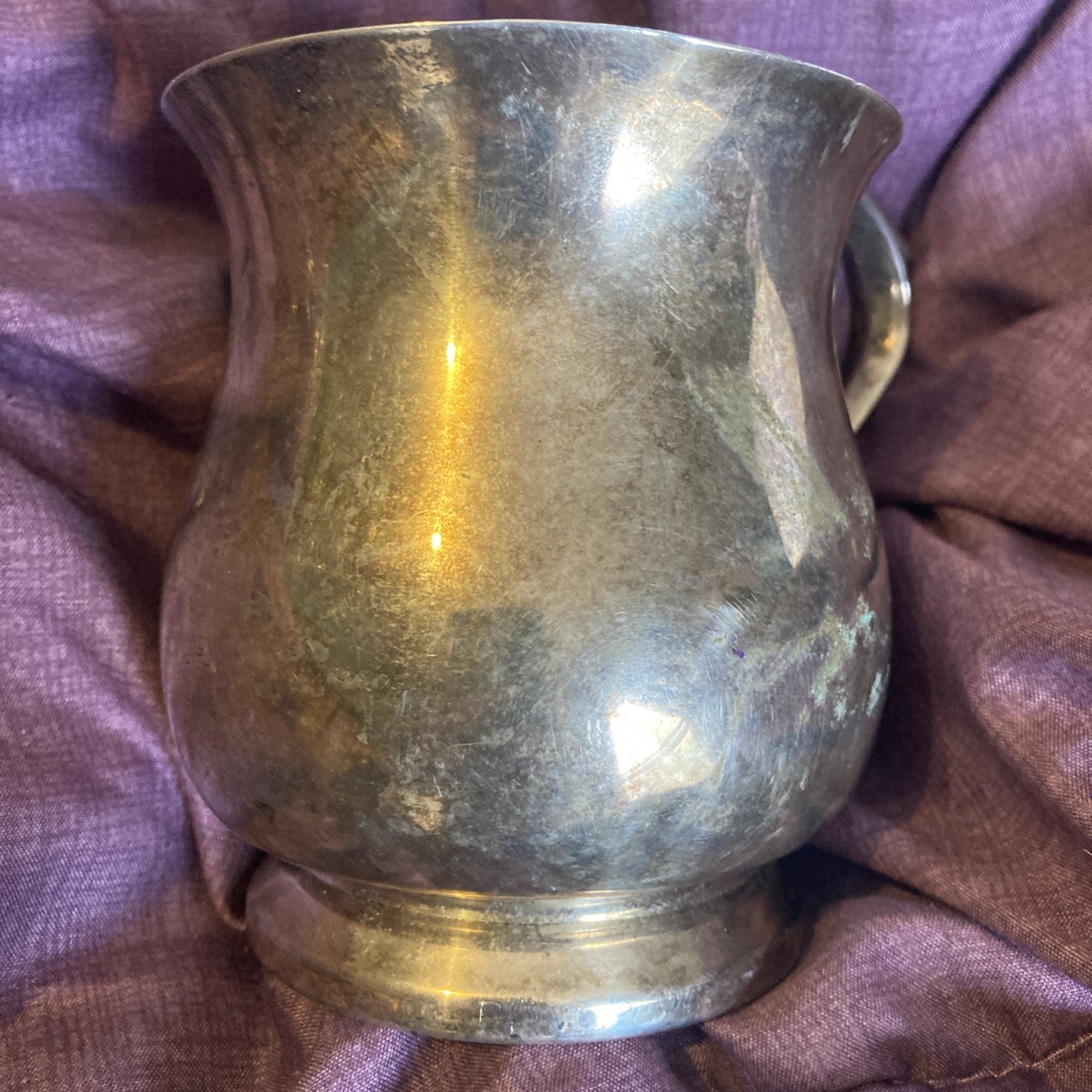 Vintage FB Rogers Sterling Silver Mug Engraved ‘Mick’ 260.59 Grams