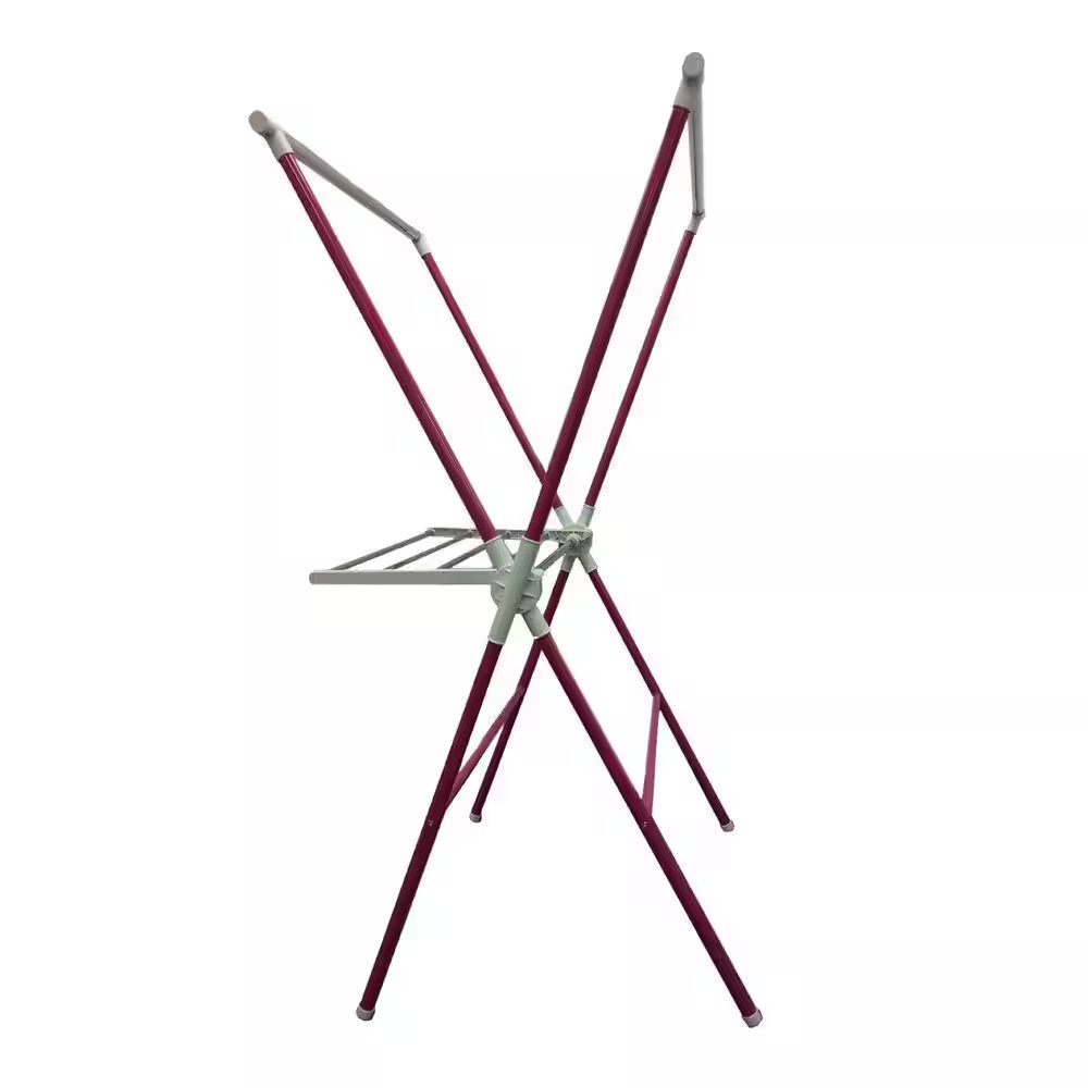 Pink Folding Laundry Rack