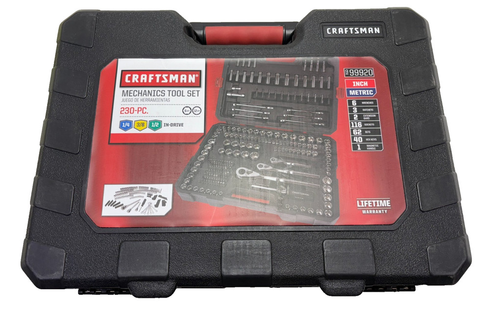 USED EMPTY CRAFTSMAN 230 PIECE SOCKET WRENCH BIT CASE *EMPTY CASE* 99920