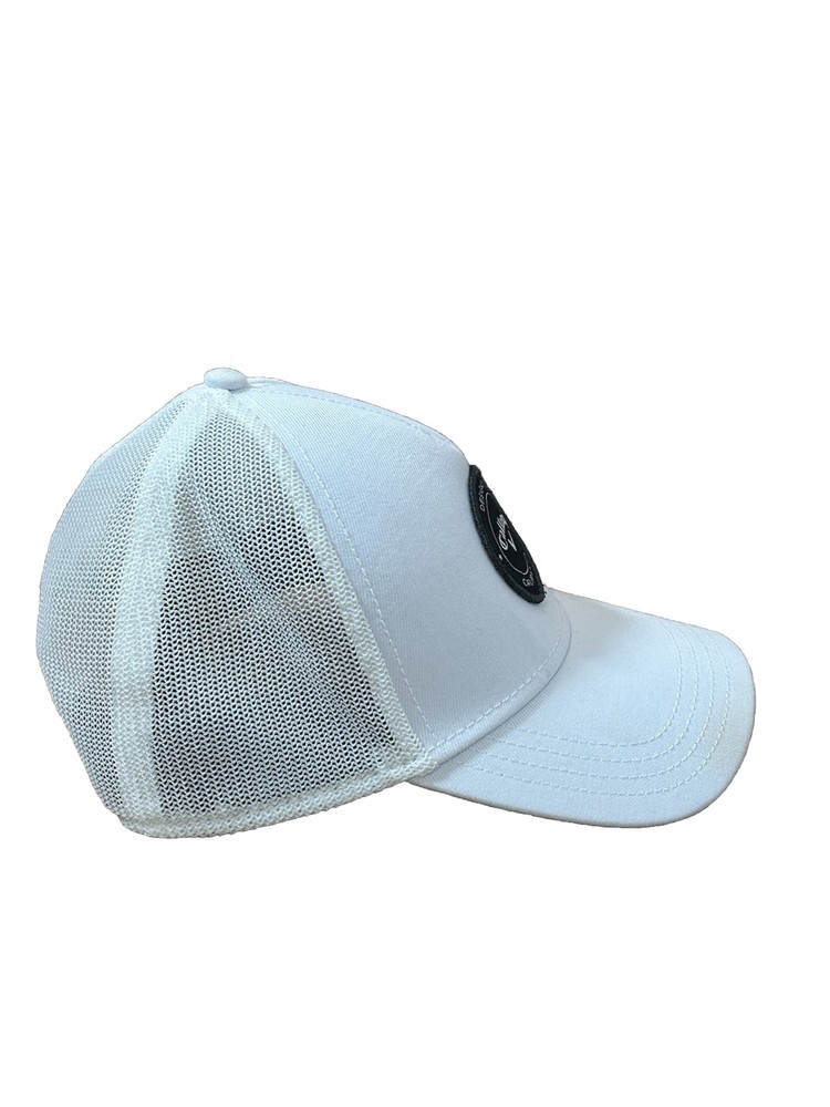 Callaway Golf Hat Cap Strap Back Designed In Carlsbad, CA Trucker Mesh White