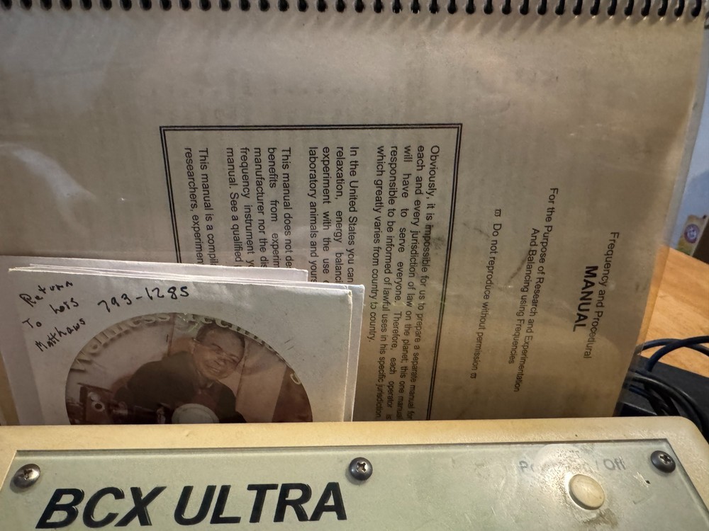BCX Ultra Rife Machine Electrotherapy Frequency Generator Stimulation Device