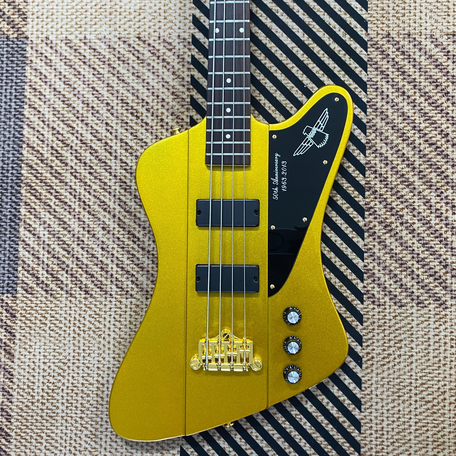 Bass Guitar Gold Mahogany Body 4String New Product