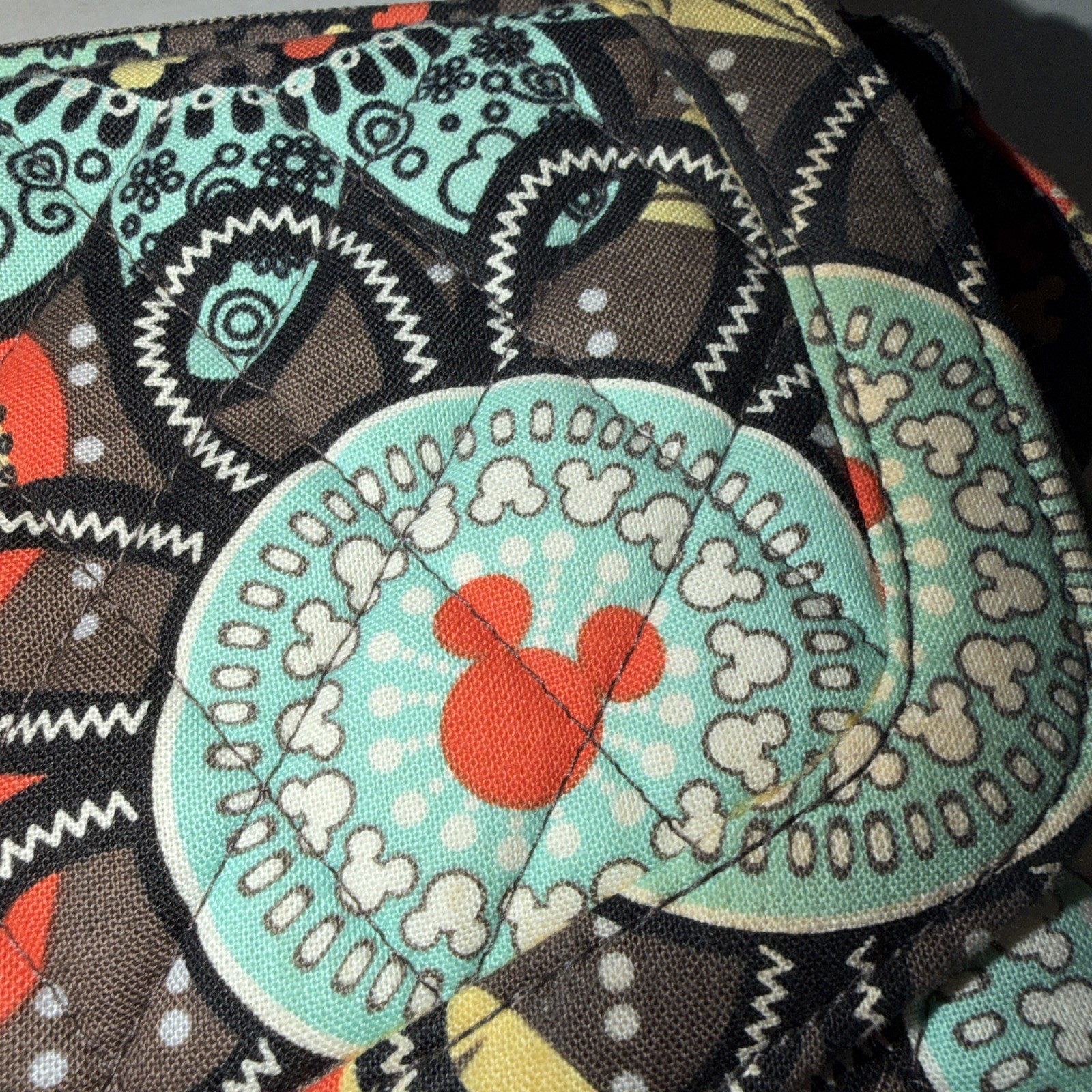 Vera Bradley Disney Parks Mickey's Perfect Petals Tablet Hipster Bag