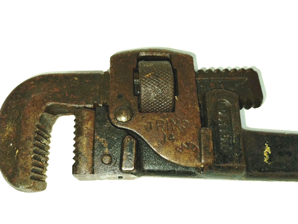 Trimont MFG. Co. Trimo 14" Pipe Wrench Working Condition, Resto Project?
