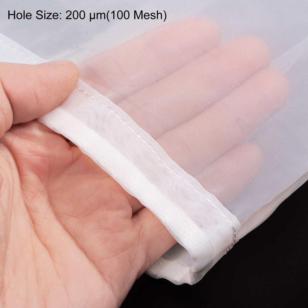 100 Mesh Paint Filter Bag 17.7" Dia Nylon Strainer with Drawstring for Filtering