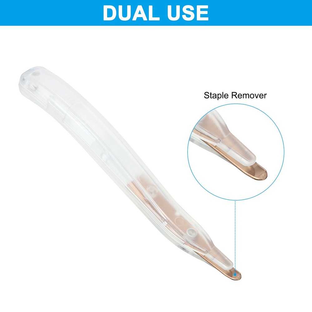 2Pcs Staple Remover Magnetic Staple Puller Removal Tool Clear
