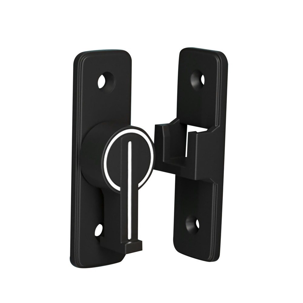90° Keyless Interior Door Bolt Luminous Surface-mounted Room Door Latch cc