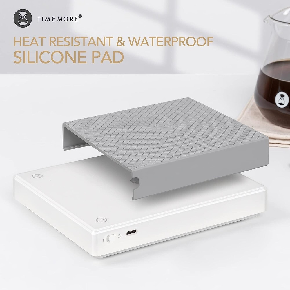 Pour Over Coffee Scale w Timer, Espresso Scale w Flow Rate Function, 2000g/0.1g