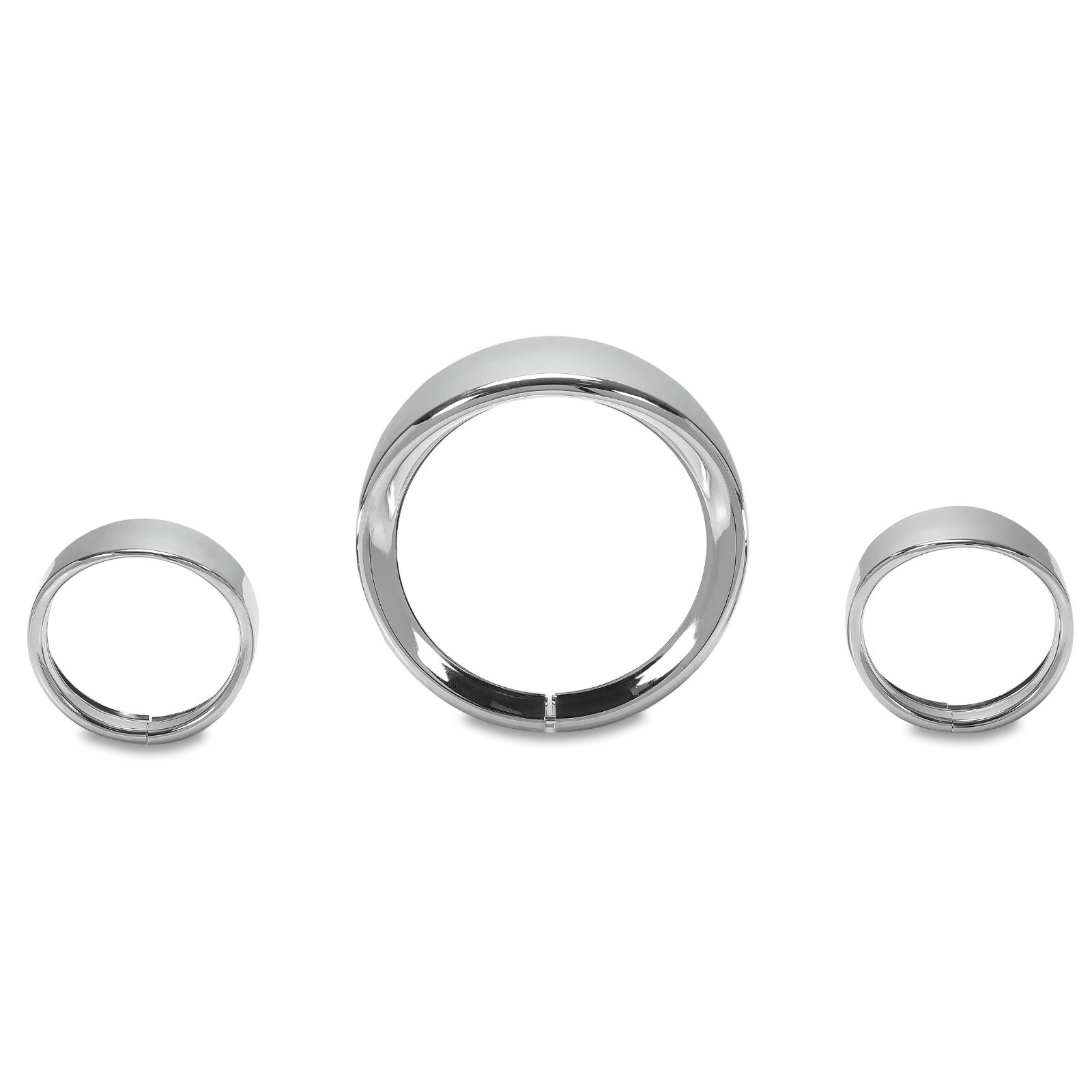 For Harley 7" Headlight Lights 4.5" Passing Fog Lamp Visor Trim Ring Bezel Cover