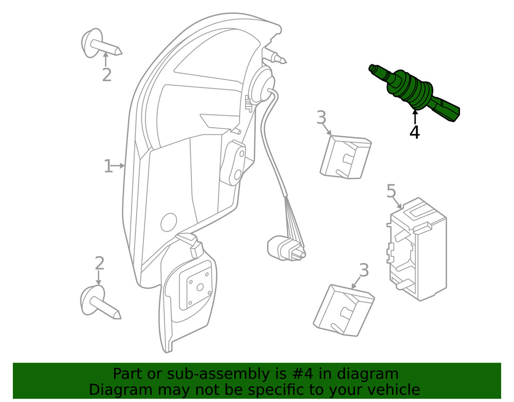 Genuine Ford Tail Lamp Assembly Stud LC5Z00814A