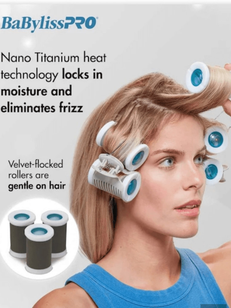 BaBylissPRO Jumbo Hot Rollers, Nano Titanium 12, NWT