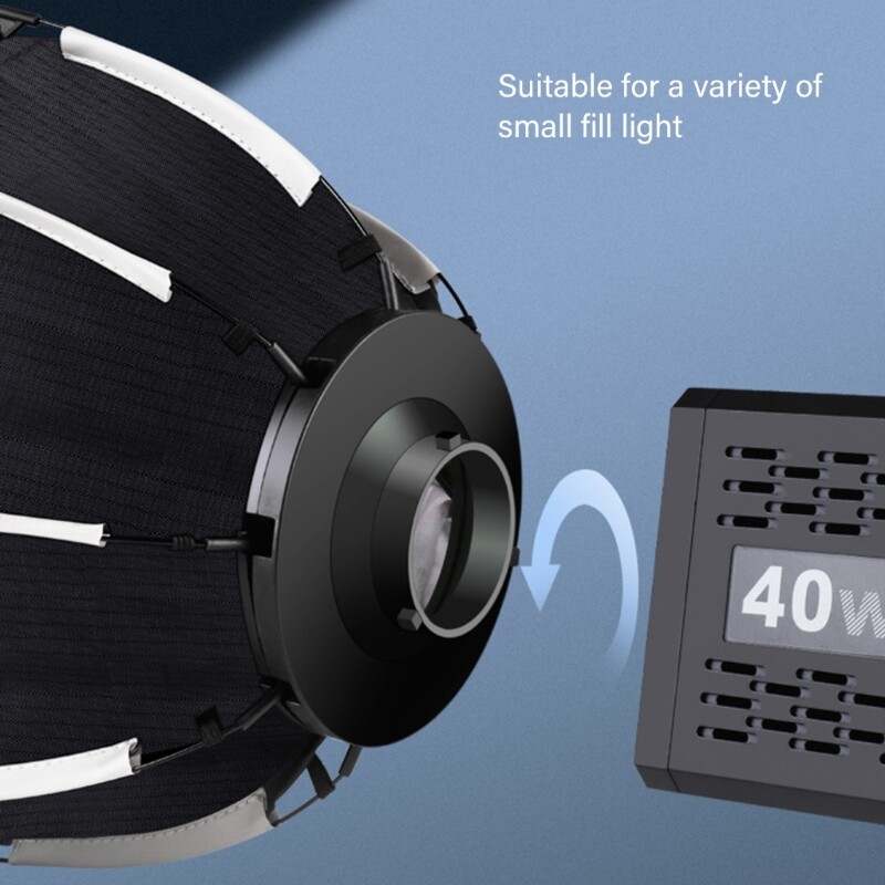 Multifunction 290mm Octagonal Softbox with LED Lighting for Small Item