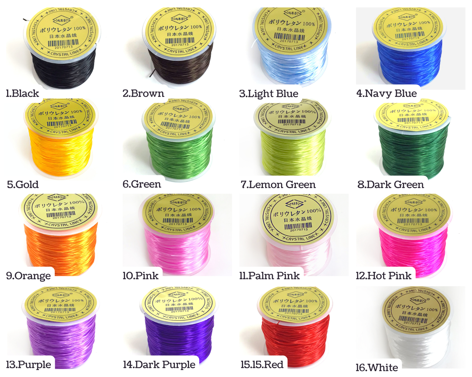 High Quality Japan Crystal Elastic String Stretch Poly Beading String Crystal