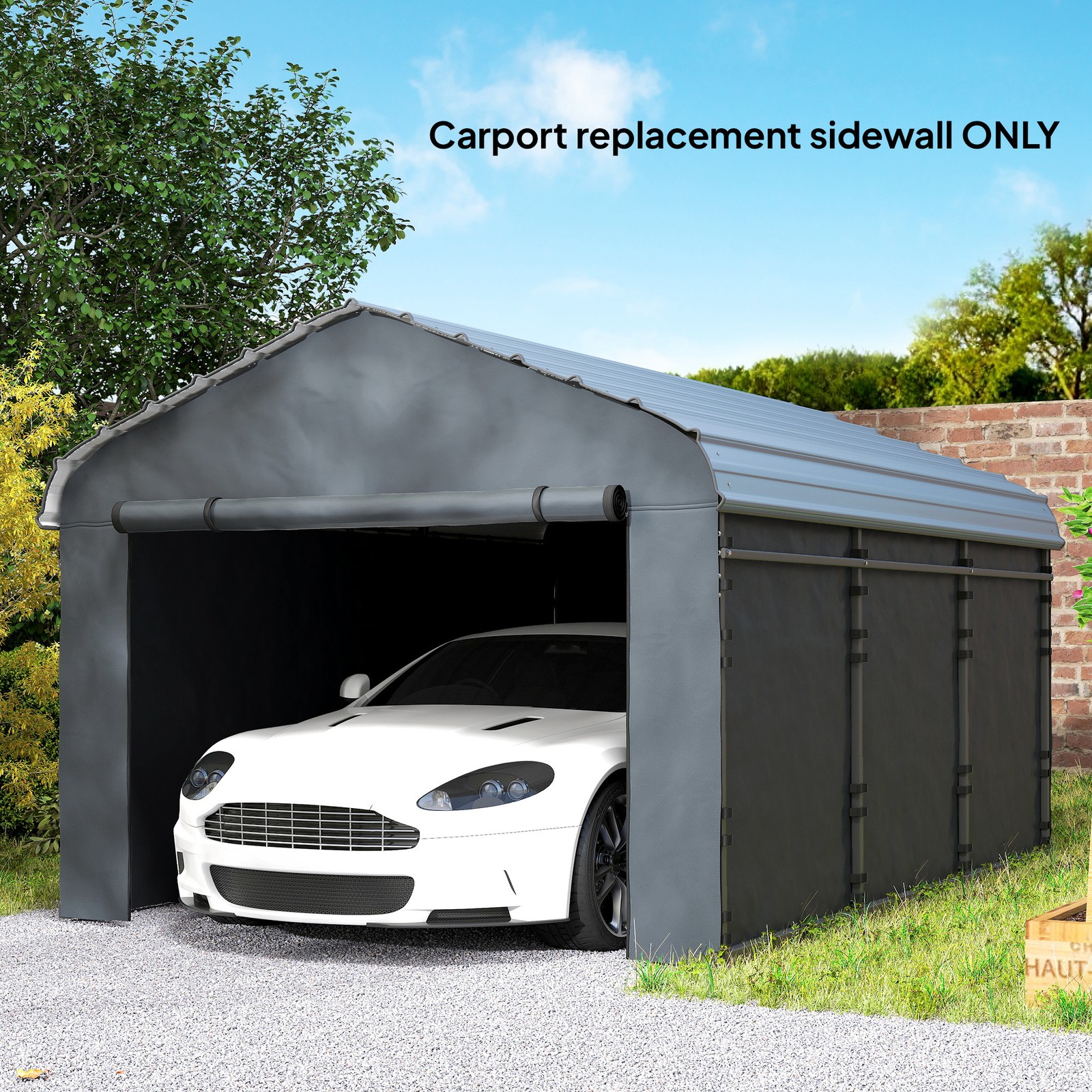 Carport Replacement Sidewall Panel Set of 4 for 12' x 20' Carports