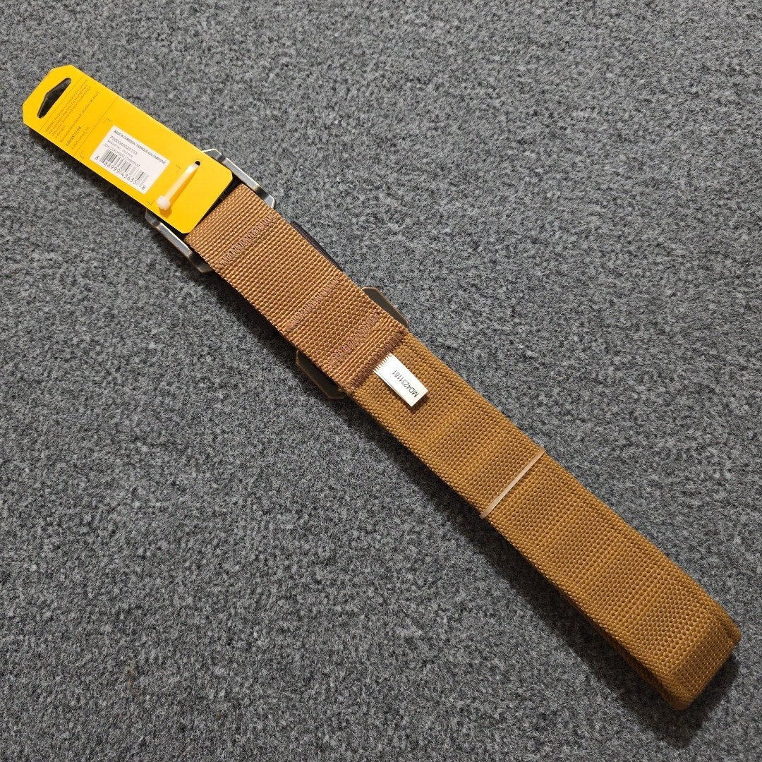 CARHARTT Nylon Wide Dog Collar Medium 15"-20" Brown Reflective Webbing Strap