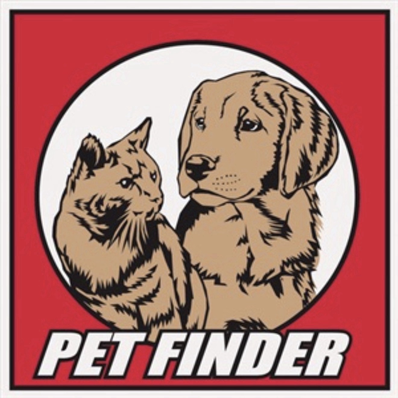(Two Pack) PET FINDER Window Decals - 90s Vintage Reflective Pet Finder