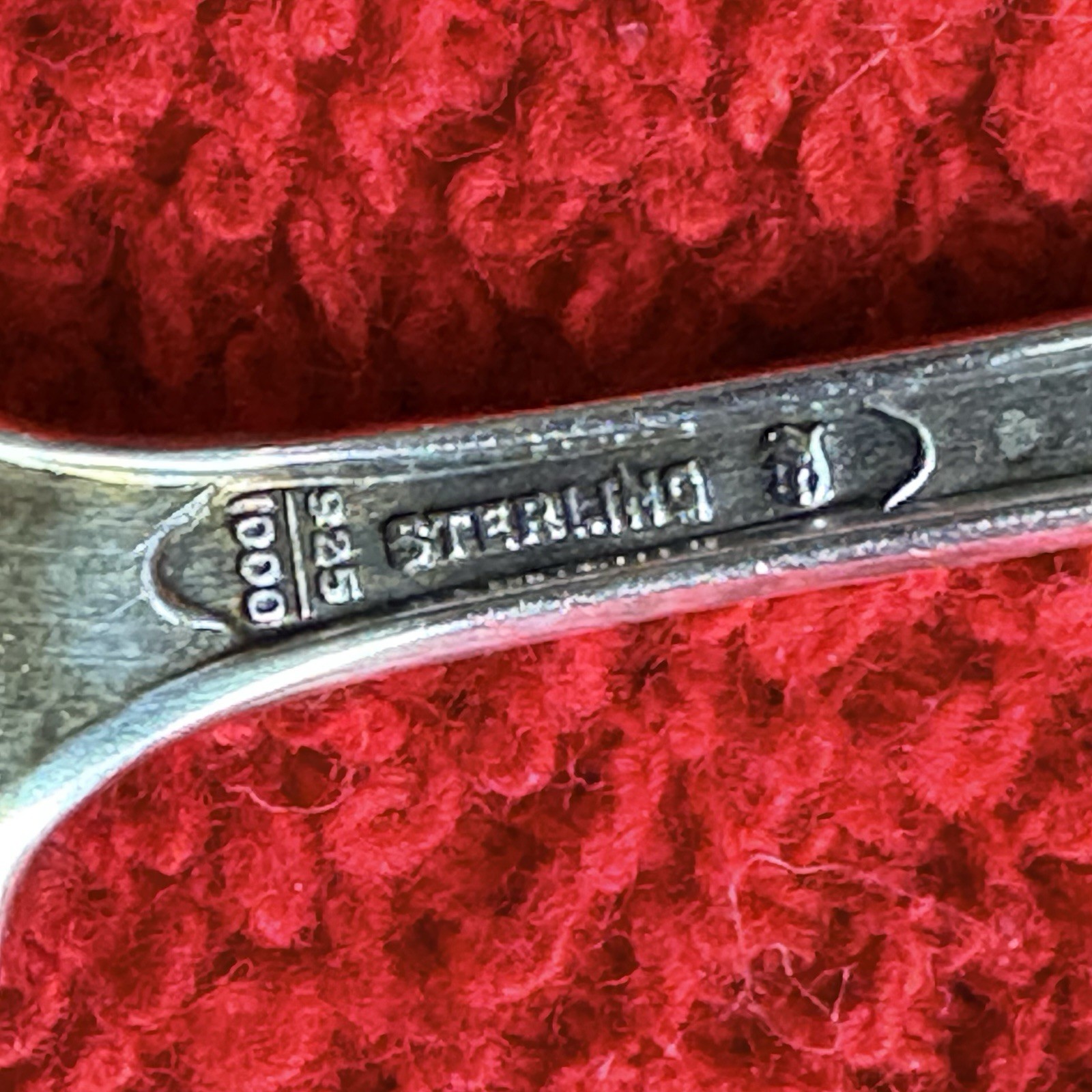 Vintage Sterling Silver Salt Spoon Set Of 8 Classic Design Gold Washed Bowl. mon