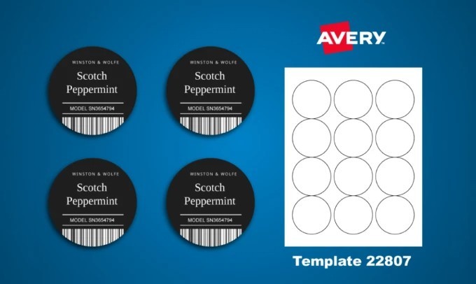 I will design print ready bulk Avery labels with text, barcode or QR Code
