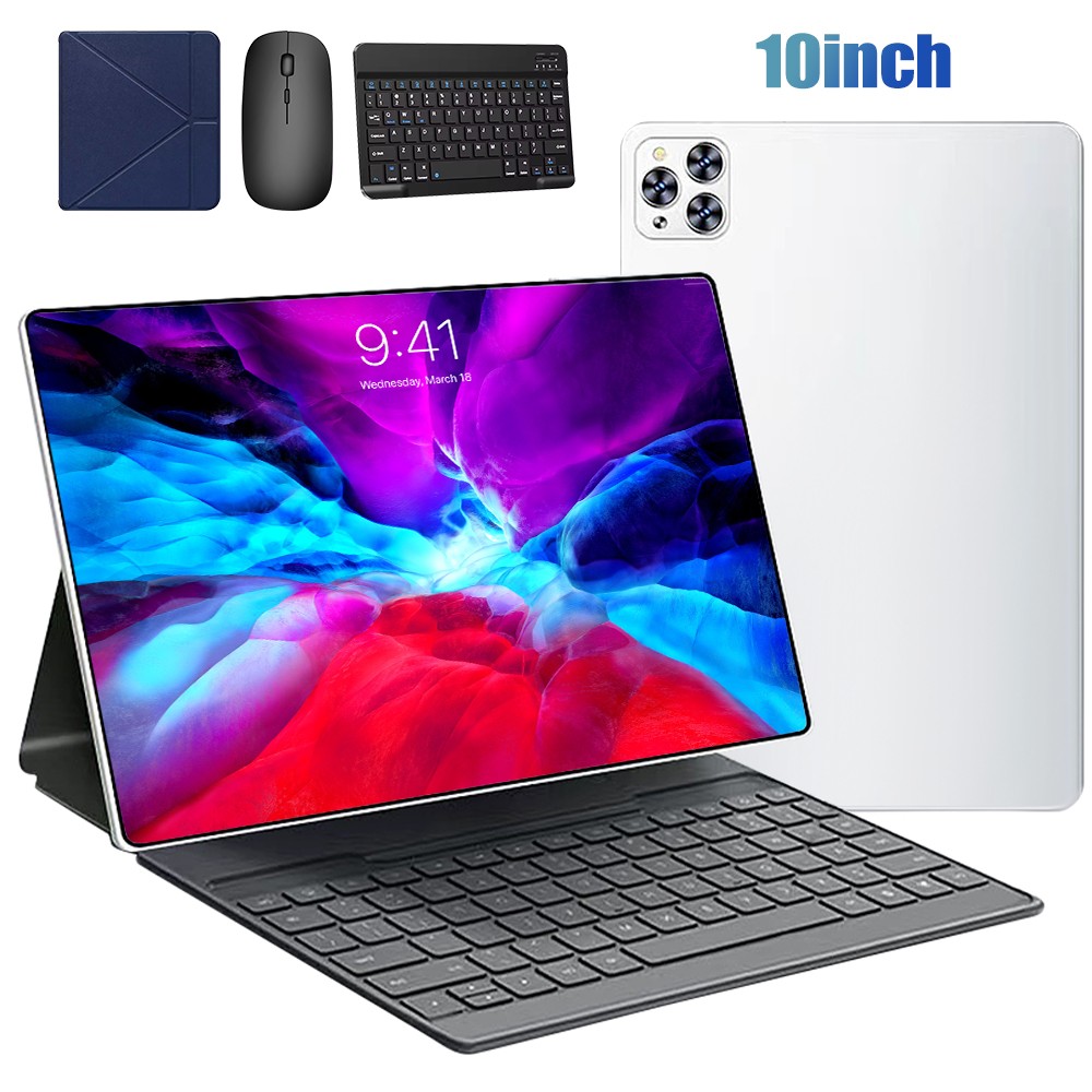 10'' Android 12 Tablet Octa-Core 4+32GB 5000mAh WiFi BT IPS Screen Dual Camera
