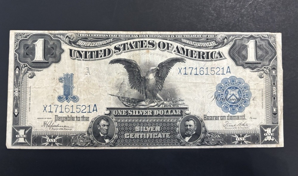 1899 $1 Silver Certificate Black Eagle – Strong Paper & Ink, Nice Example