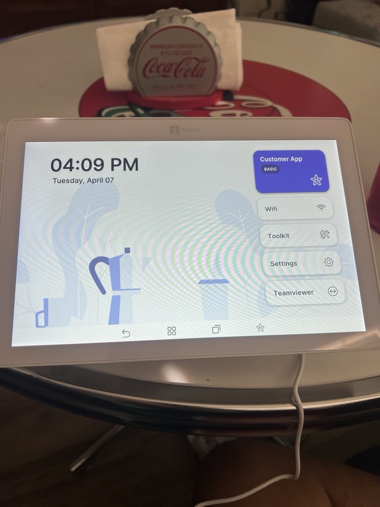 SumUp POS Customer Touchscreen Terminal White - No Card Reader