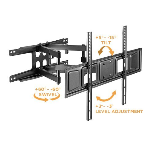 Full Motion TV Wall Mount for Samsung Vizio Sharp LG TCL 47 50 55 60 65 70 75 80