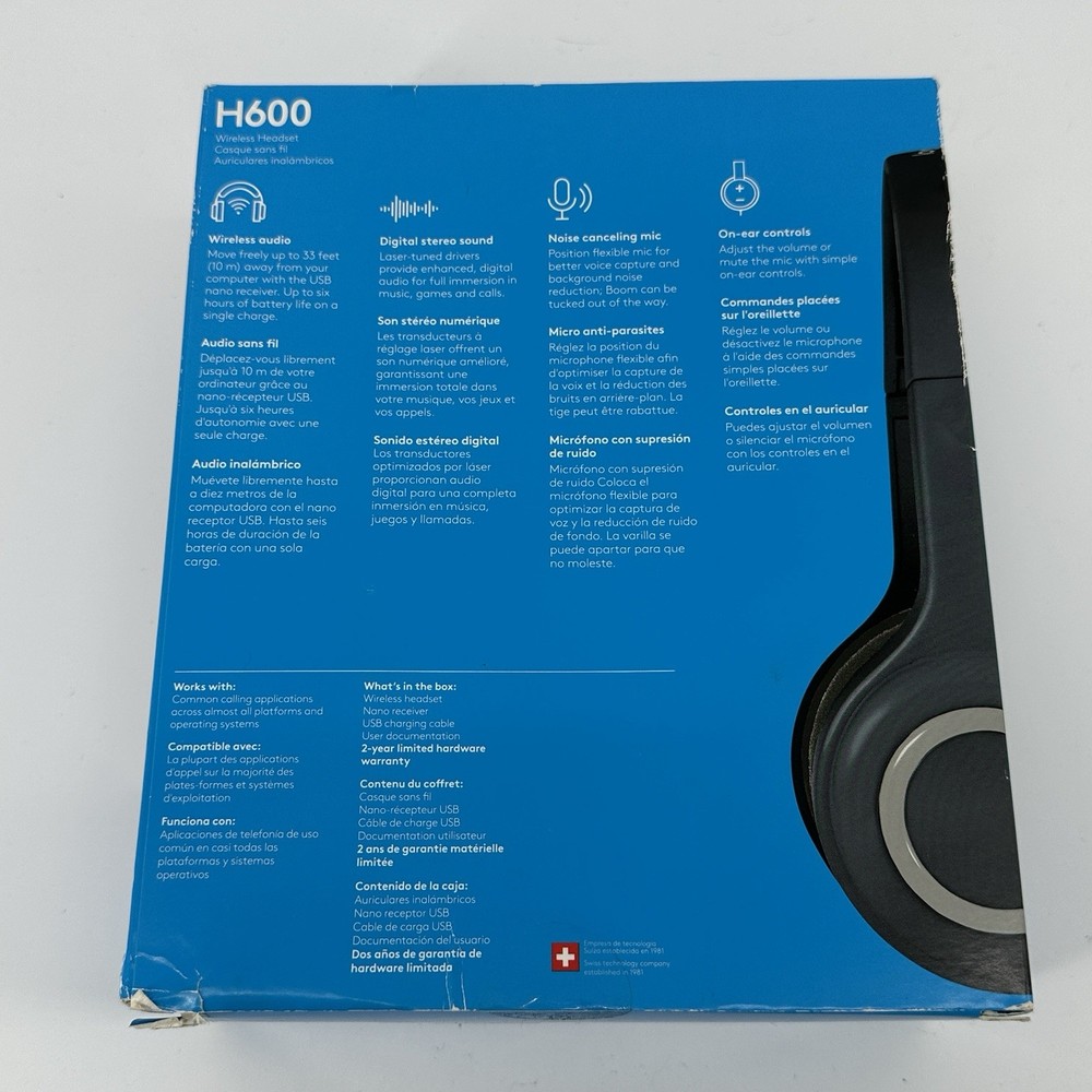 Logitech H600 Wireless headphones BRAND NEW