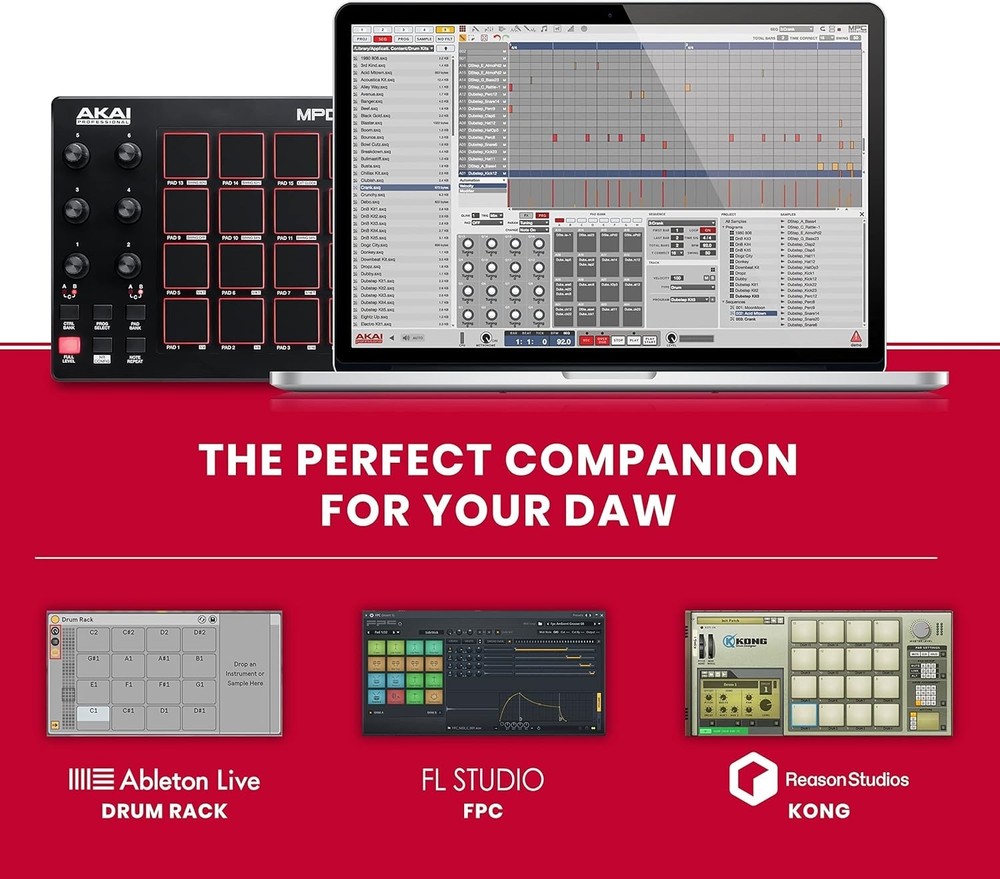 Akai Mpd218 Drum Pad Controller with Production Software