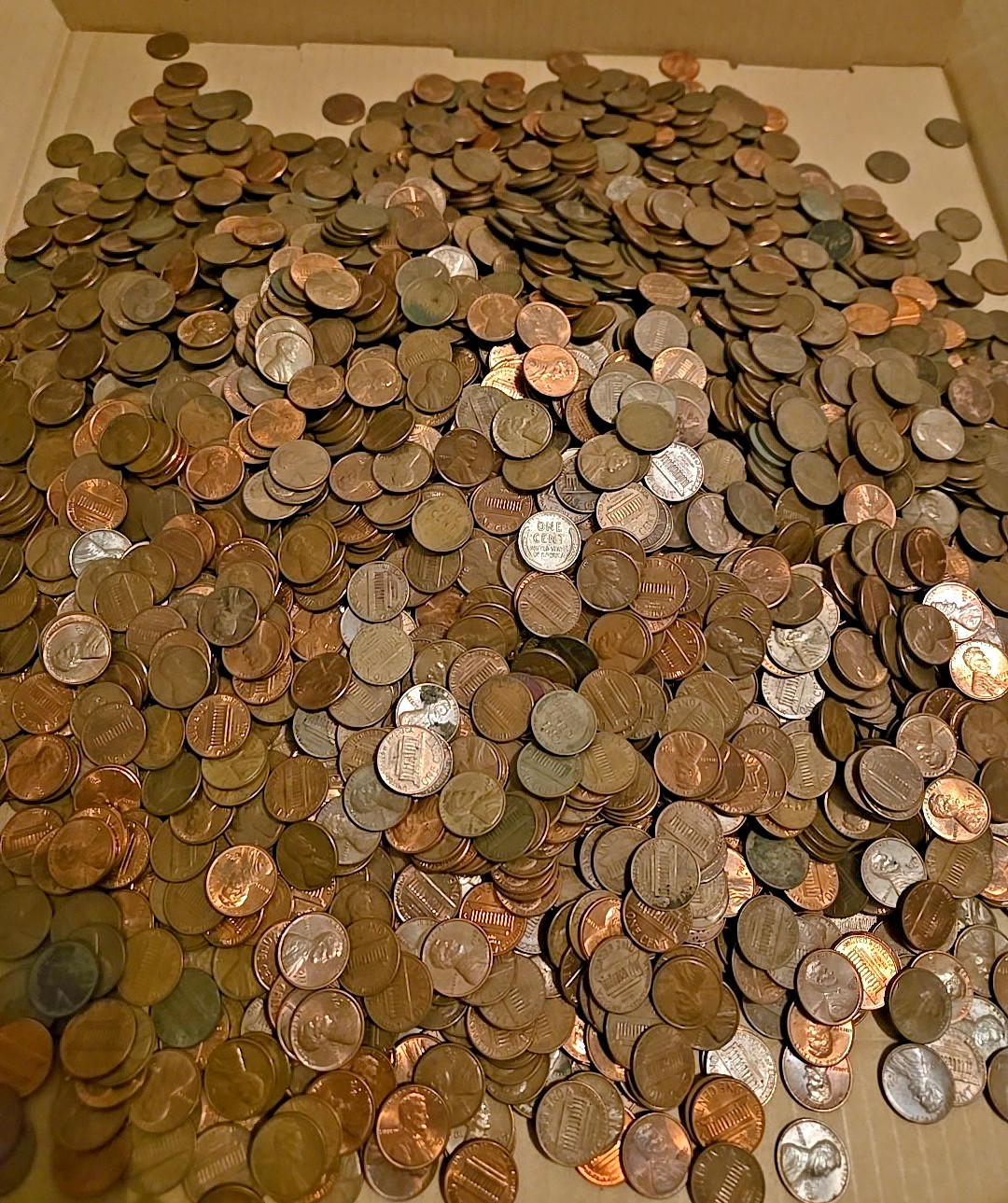 500 Pre 1982 Copper Pennies, over 3 POUNDS, 95% Copper, Unsorted and Wheats also