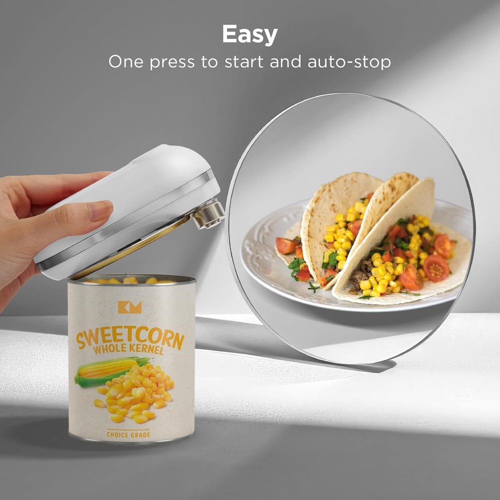 Rechargeable Electric Can Opener: Compact Design, USB-C Charging