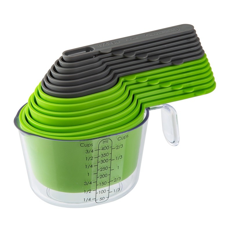 15pc Magnetic Measuring Set Measuring Cups & Spoons Kitchen Tools Space-Saving
