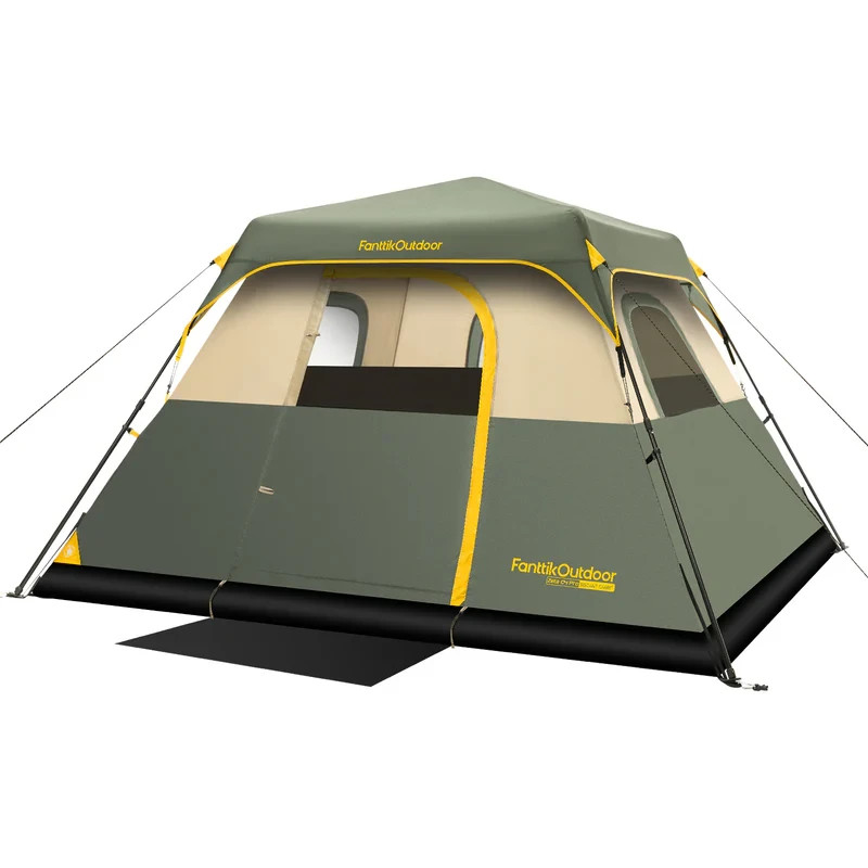 FanttikOutdoor Camping Tent 4 Person Instant Cabin Tent Setup in 60 Seconds
