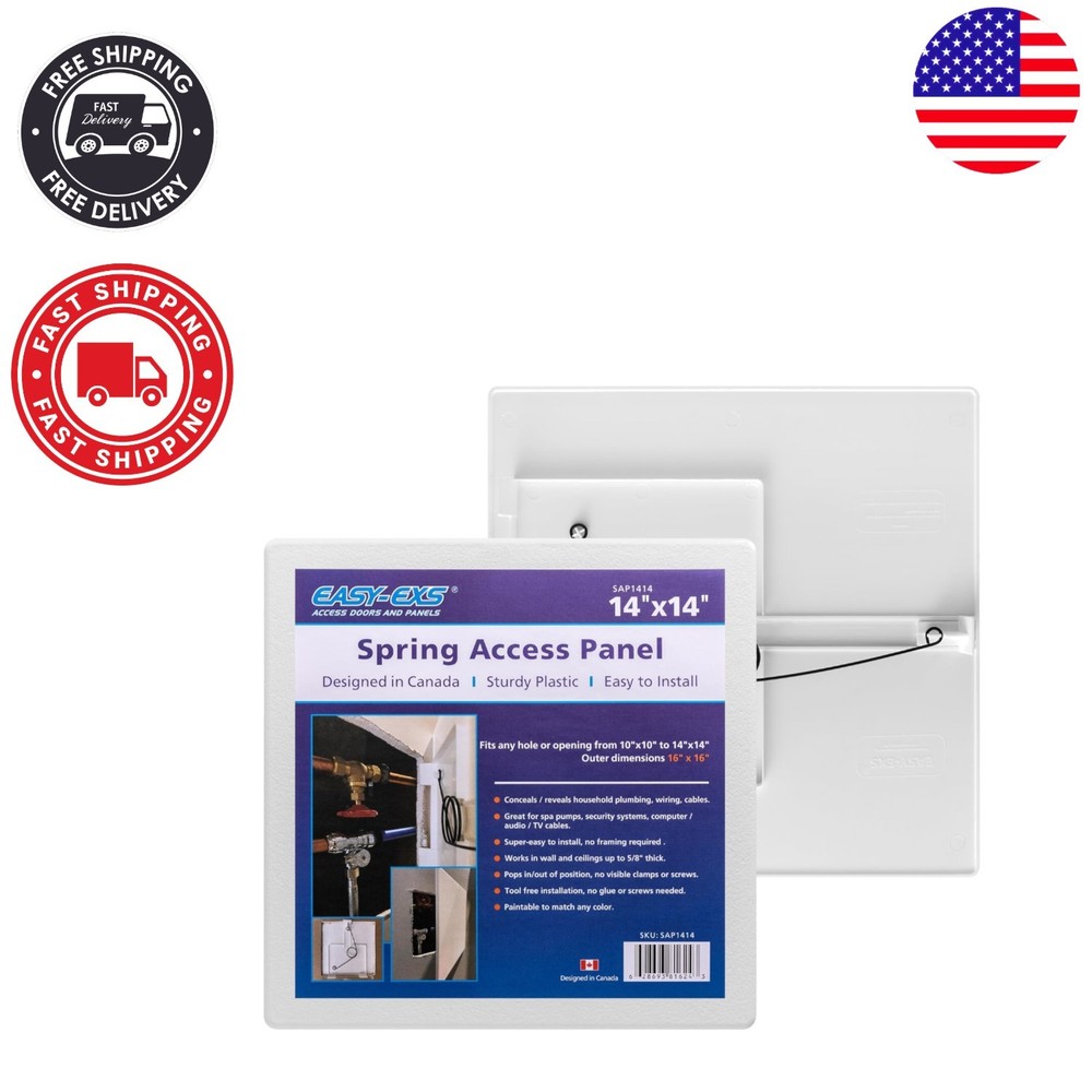 Durable Spring-Fit Access Panel 14"x14" - 16"x16" for Seamless Decor Integration