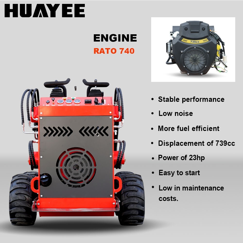 HUAYEE Mini Skid Steer Loader with EPA 23HP Engine, Free Shipping