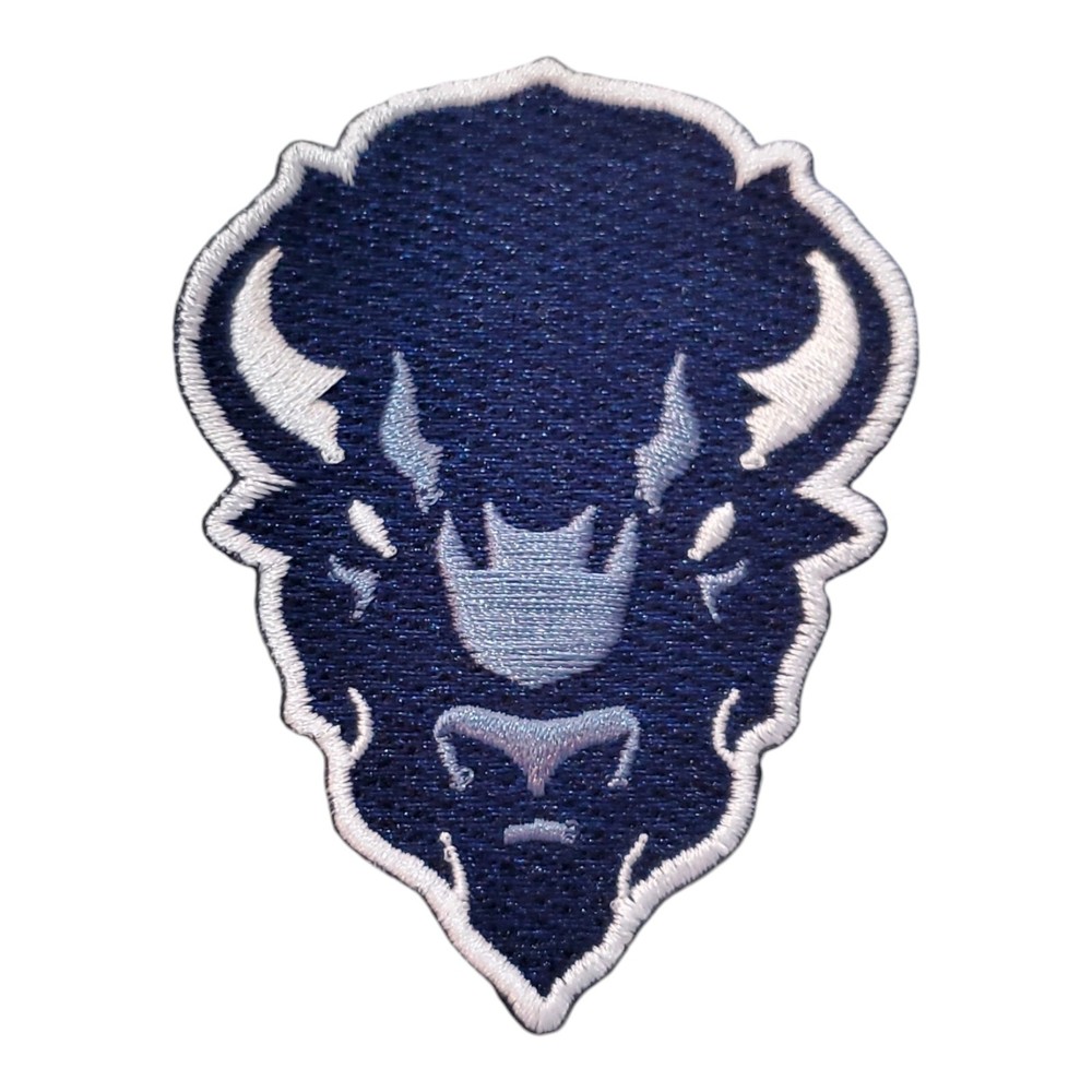 Howard University Bison Patch. Fully Embroidered. Iron On Backing. 3"x2"