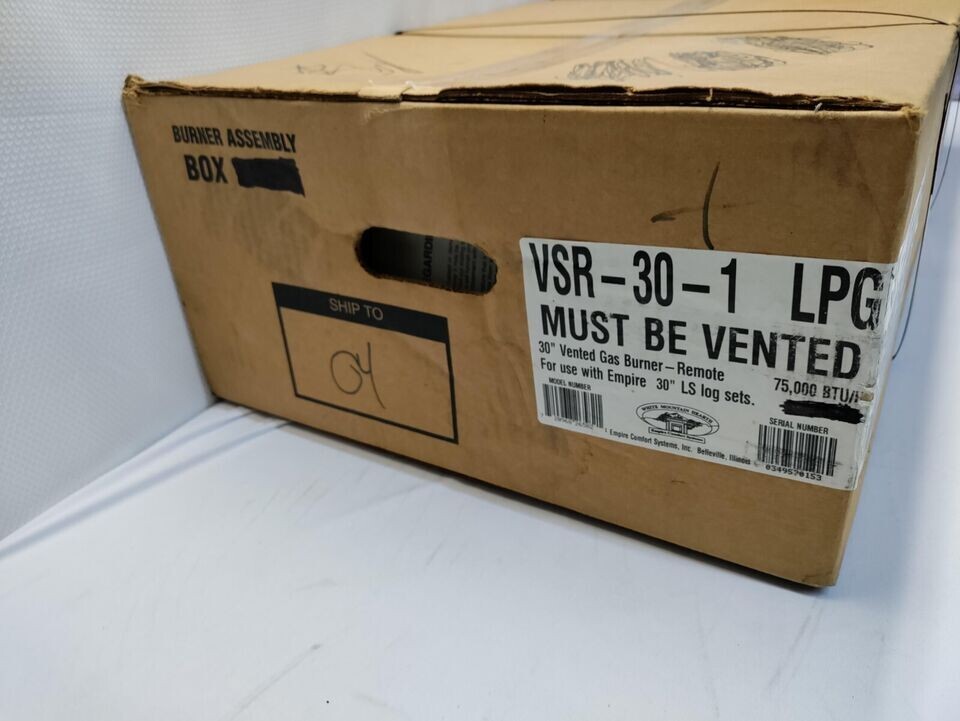 Empire Comfort Systems VSR30LP 30 in. Millivolt Control Slope Glaze Burner, LPG