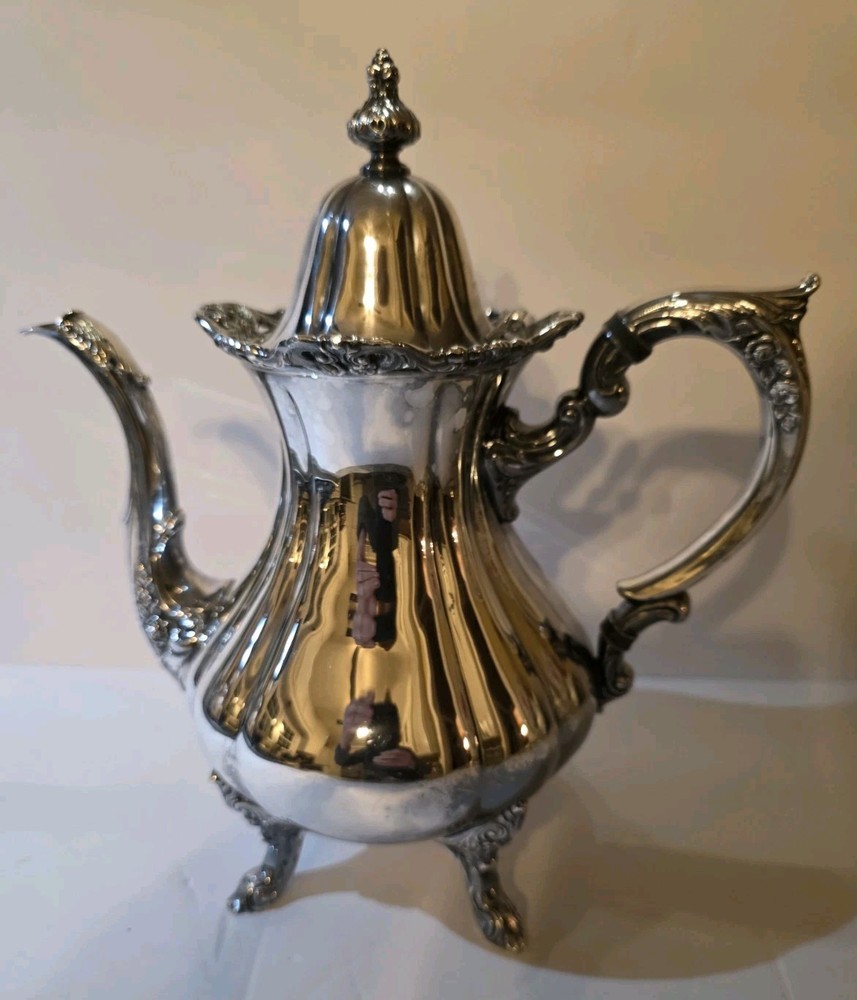 WALLACE Rose Point 1200 TEAPOT Silverplate
