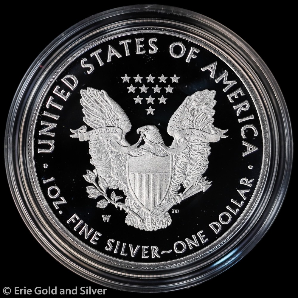 2020-W $1 US Mint Proof American Silver Eagle w/ Box & COA