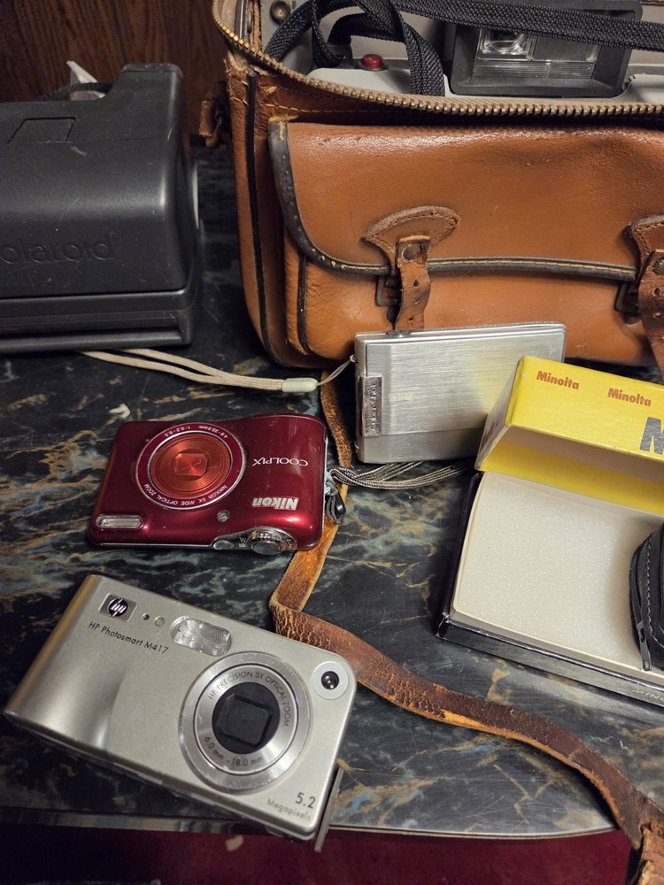 Camera Lot Untested Digital Sony Polaroid Etc. As Is