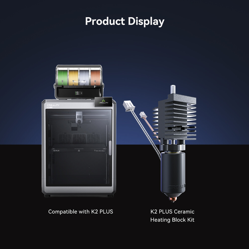 Creality K2 Plus Ceramic Heating Block Kit High Flow Printing for K2 Plus Print